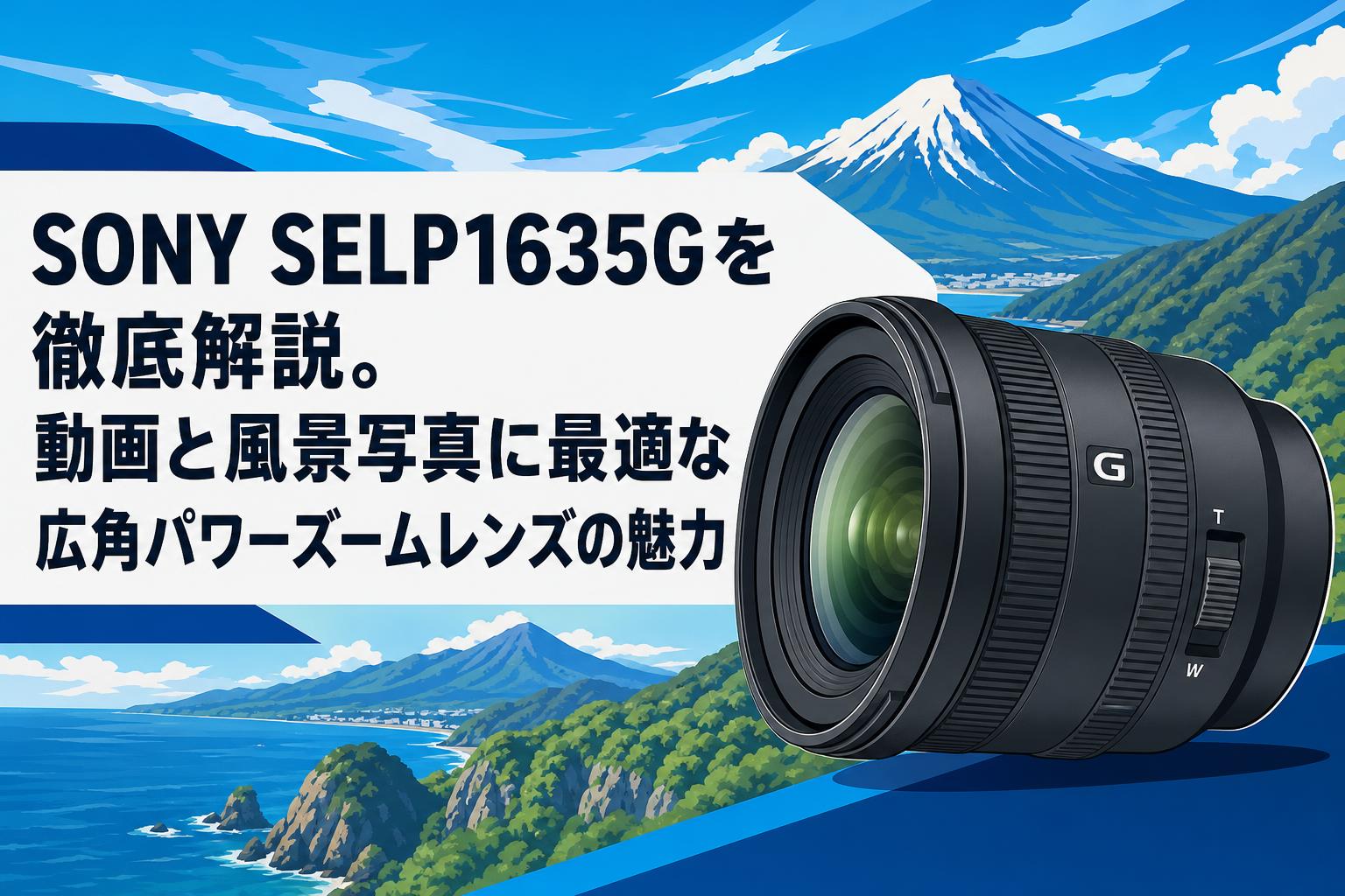 SONY SELP1635Gを徹底解説。動画と風景写真に最適な広角パワーズーム