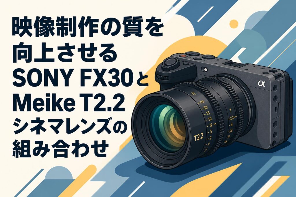 映像制作の質を向上させるSONY FX30とMeike T2.2シネマレンズの