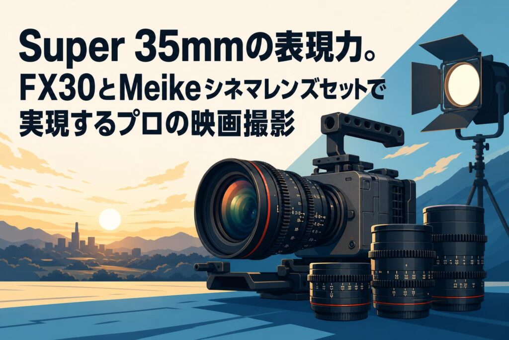 Super 35mmの表現力。FX30とMeikeシネマレンズセットで実現するプロの