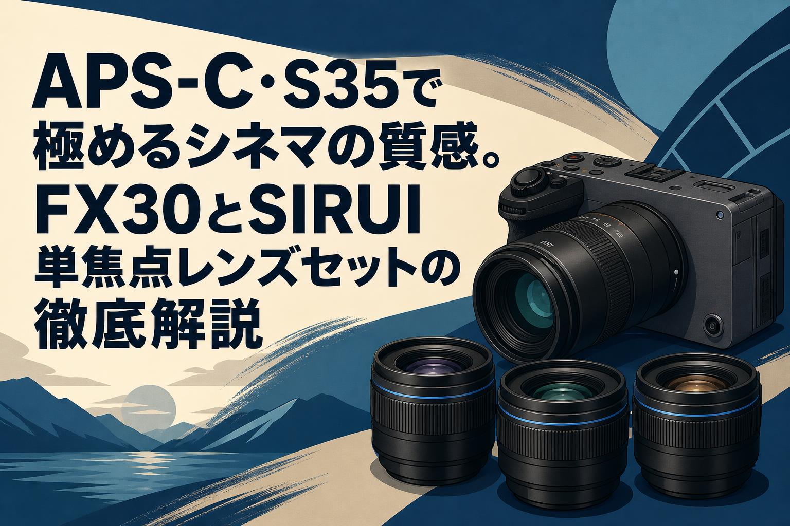APS-C・S35で極めるシネマの質感。FX30とSIRUI単焦点レンズセットの