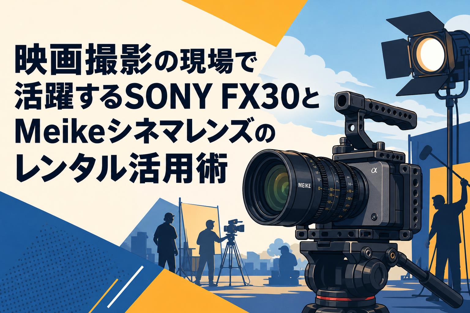 映画撮影の現場で活躍するSONY FX30とMeikeシネマレンズのレンタル活用