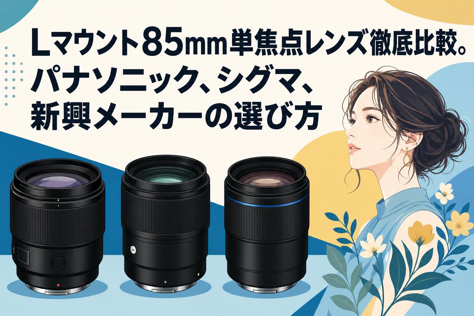 Lマウント85mm単焦点レンズ徹底比較。パナソニック、シグマ、新興
