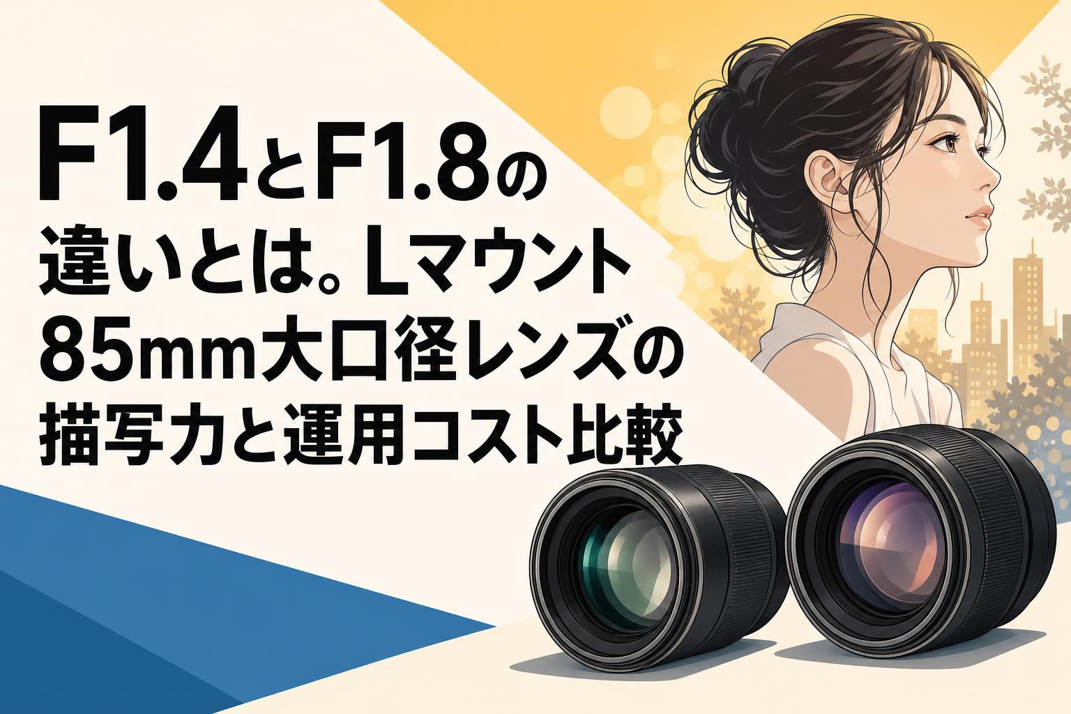 F1.4とF1.8の違いとは。Lマウント85mm大口径レンズの描写力と運用