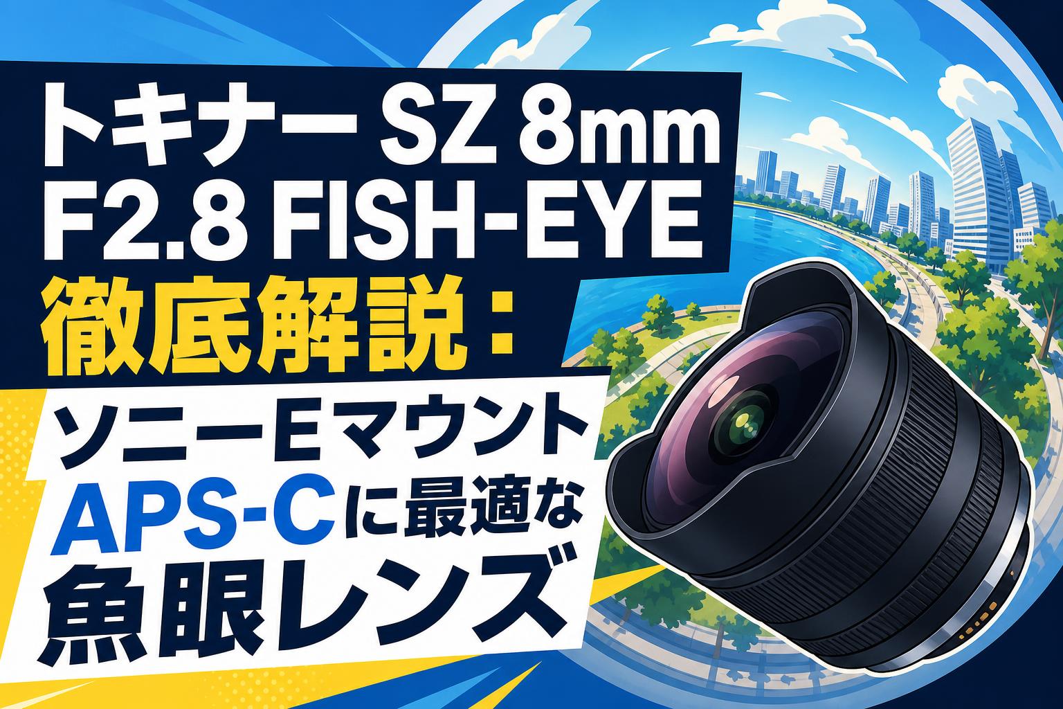 トキナー SZ 8mm F2.8 FISH-EYE徹底解説：ソニーEマウントAPS-Cに最適