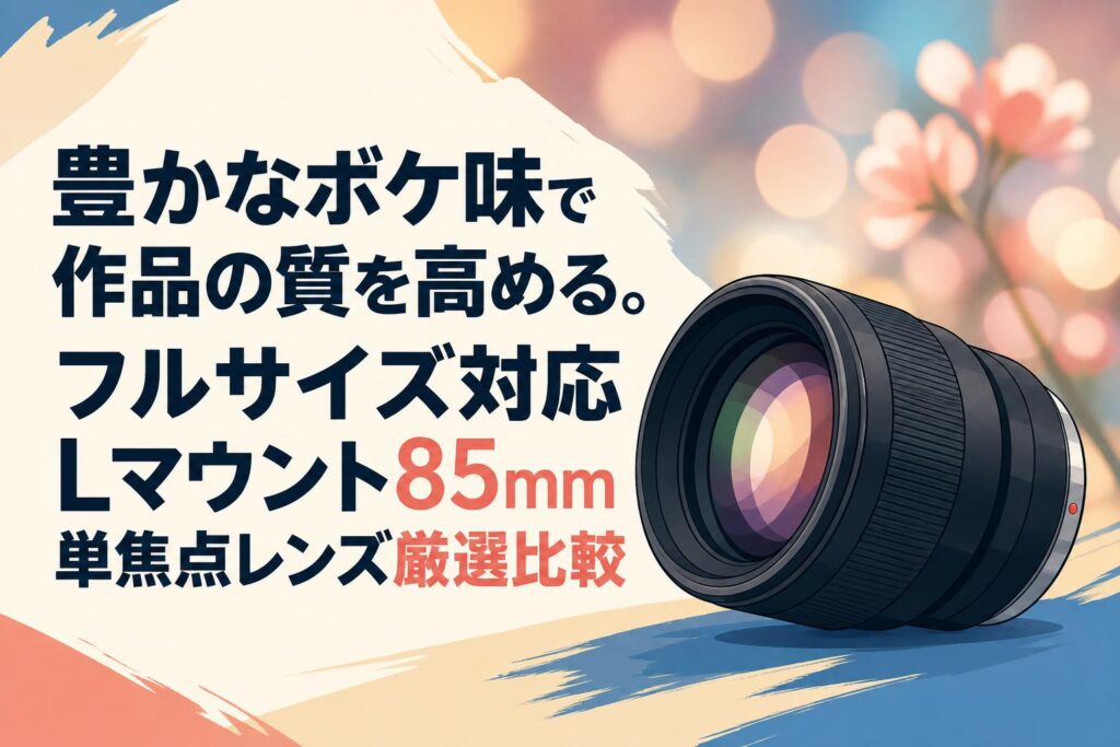 豊かなボケ味で作品の質を高める。フルサイズ対応Lマウント85mm単焦点