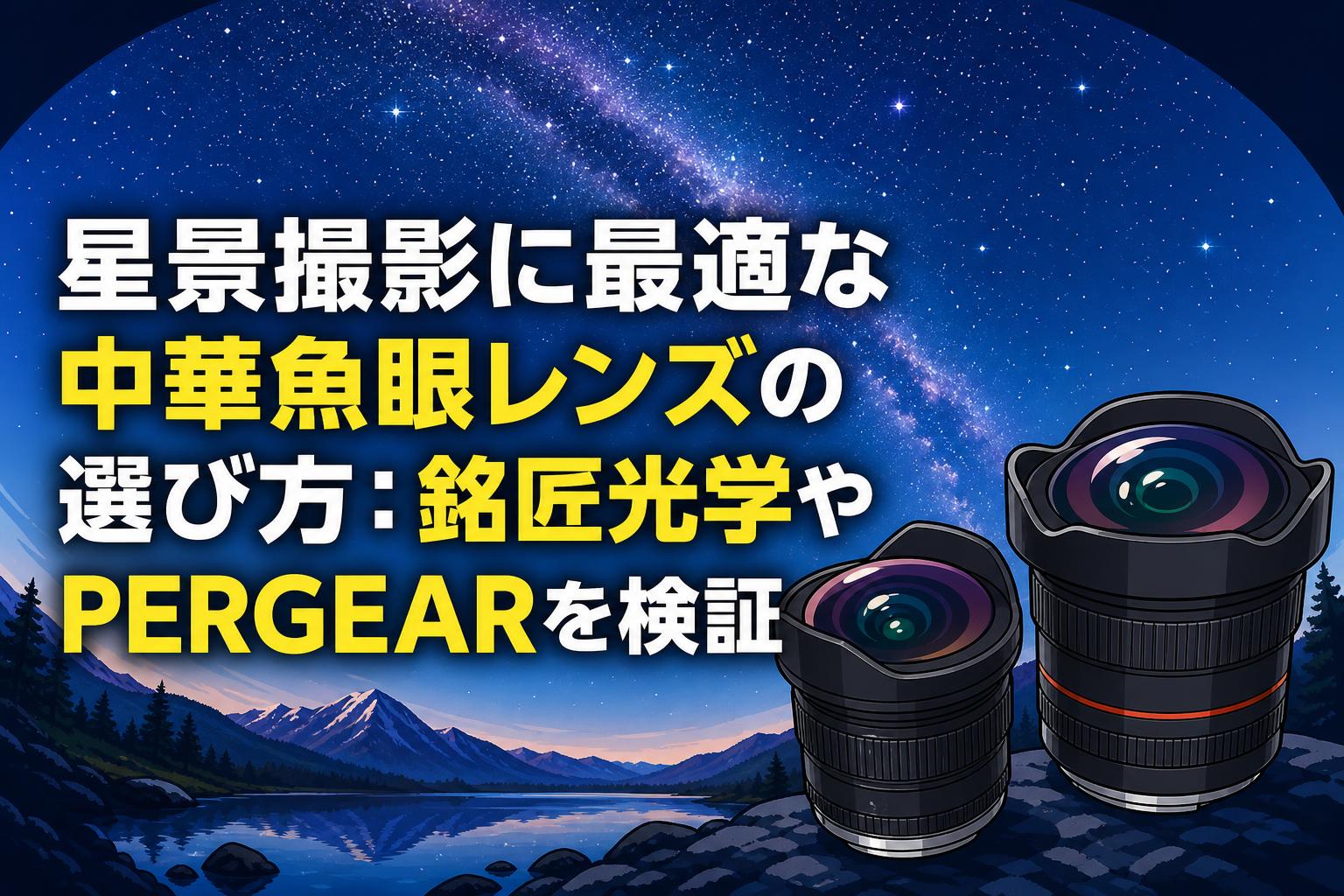 魚眼レンズ　中華製　ほぼ新品 星景撮影に最適な中華魚眼レンズの選び方：銘匠光学やPERGEARを検証