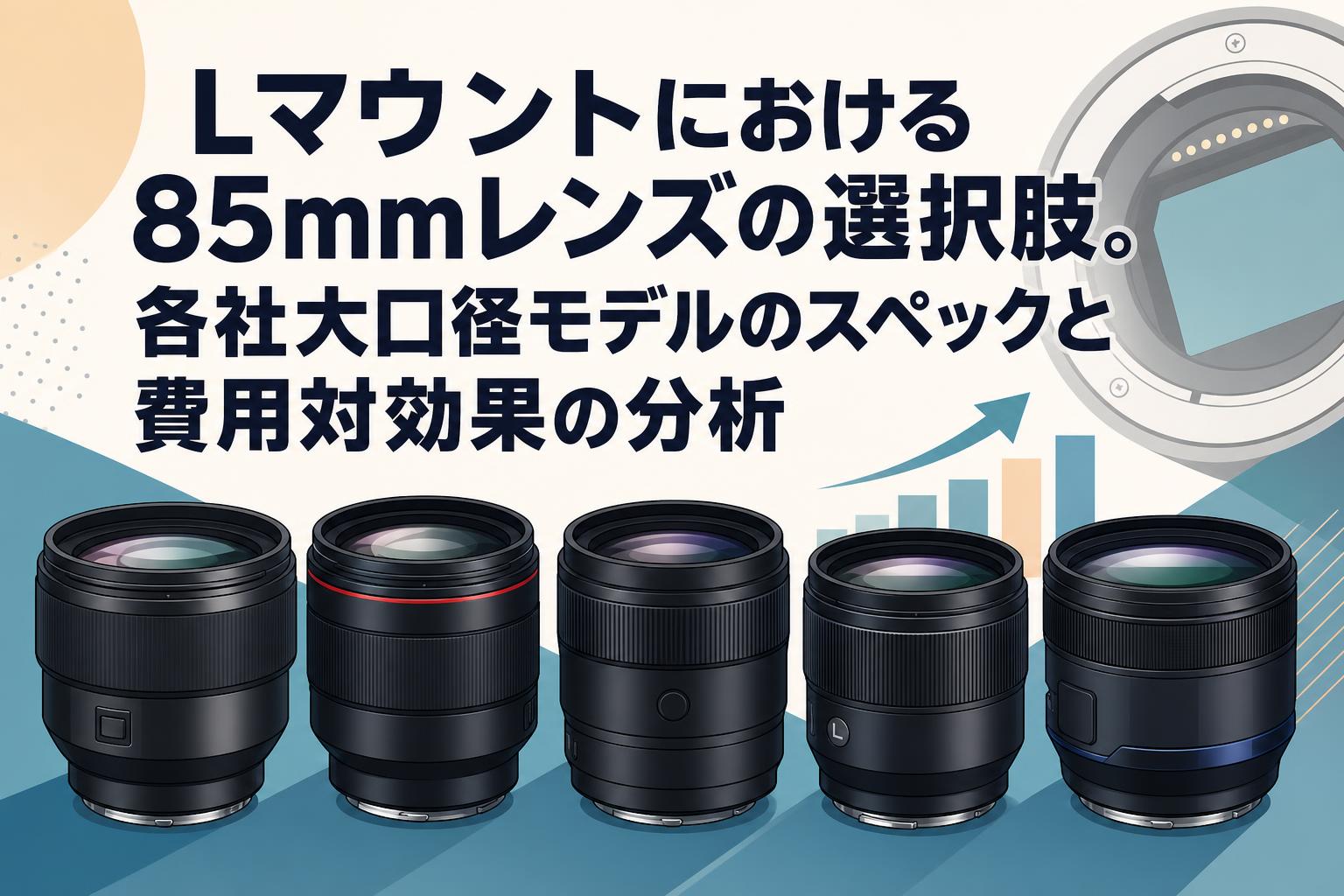 Lマウントにおける85mmレンズの選択肢。各社大口径モデルのスペックと