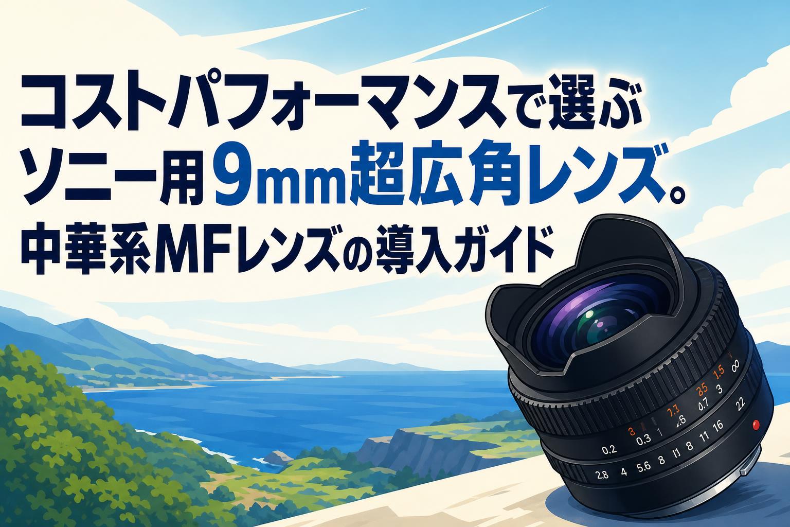 コストパフォーマンスで選ぶソニー用9mm超広角レンズ。中華系MFレンズ