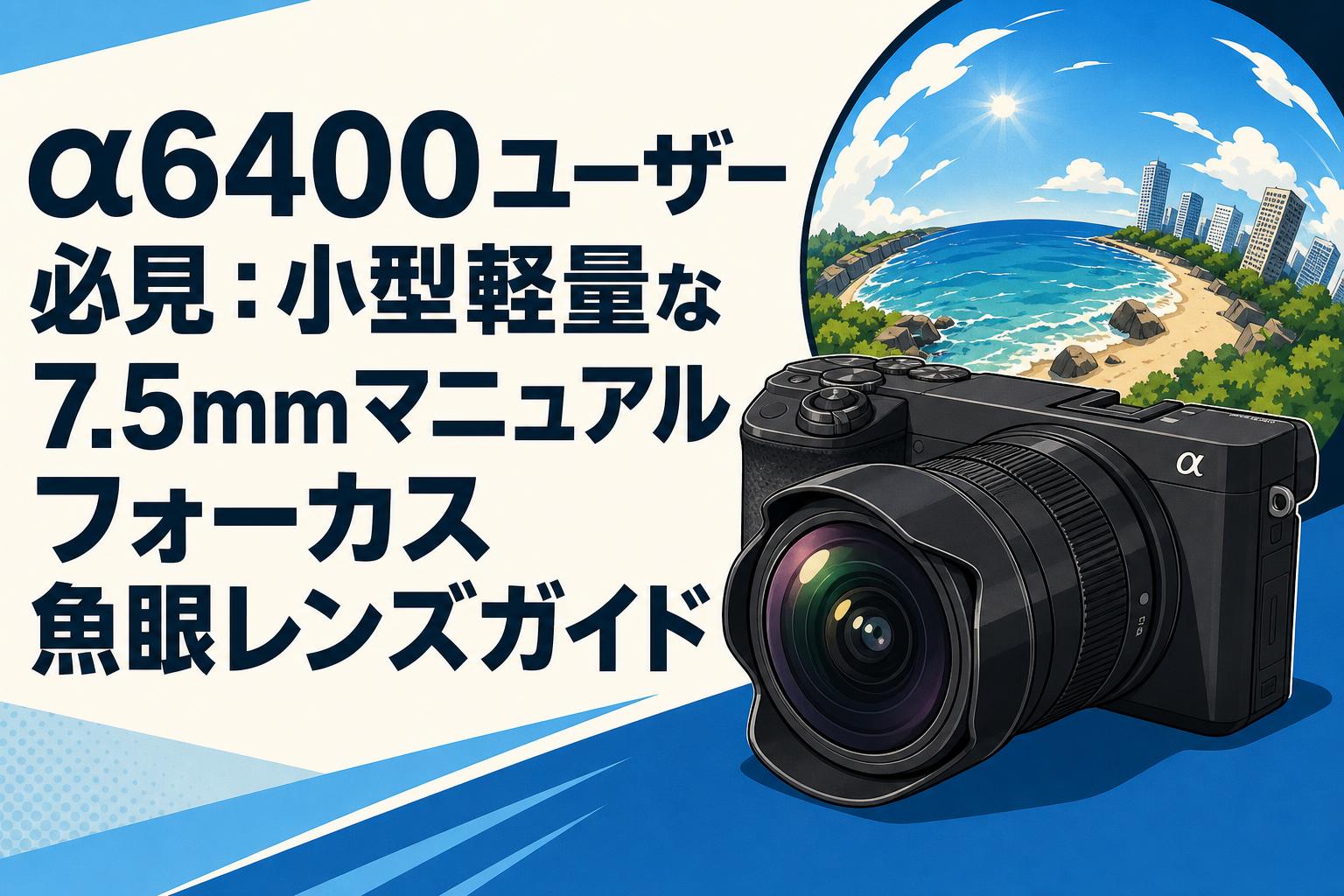α6400ユーザー必見：小型軽量な7.5mmマニュアルフォーカス魚眼レンズ