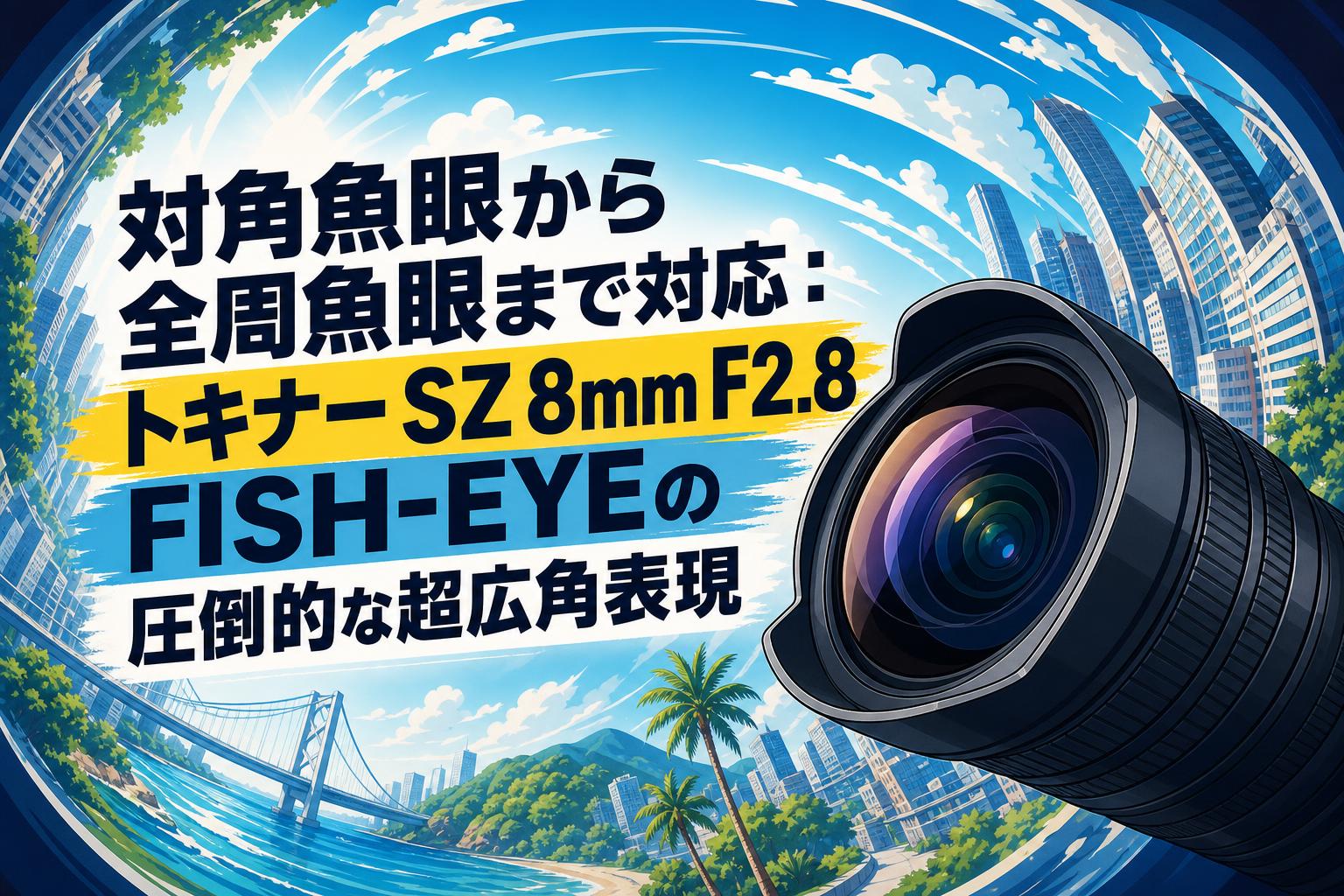 ドローン  1400万画素魚眼 8GB 内部フラッシュメモリー 対角魚眼から全周魚眼まで対応：トキナー SZ 8mm F2.8 FISH-EYEの圧倒