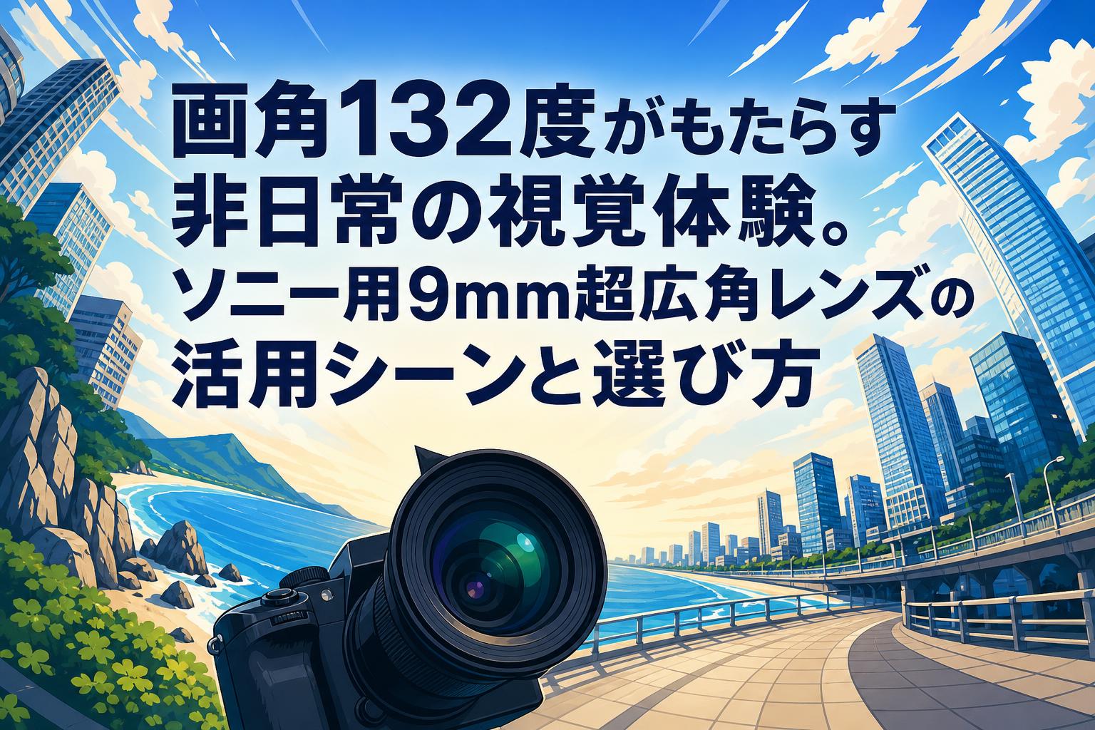 画角132度がもたらす非日常の視覚体験。ソニー用9mm超広角レンズの活用