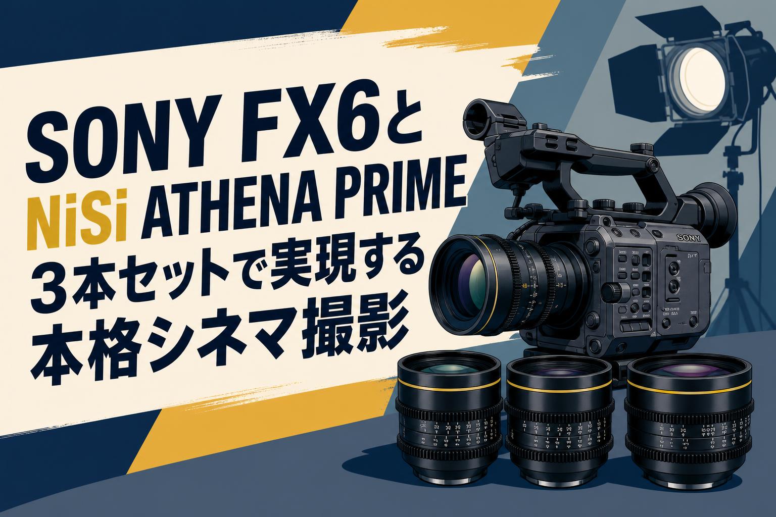SONY FX6とNiSi ATHENA PRIME 3本セットで実現する本格シネマ撮影