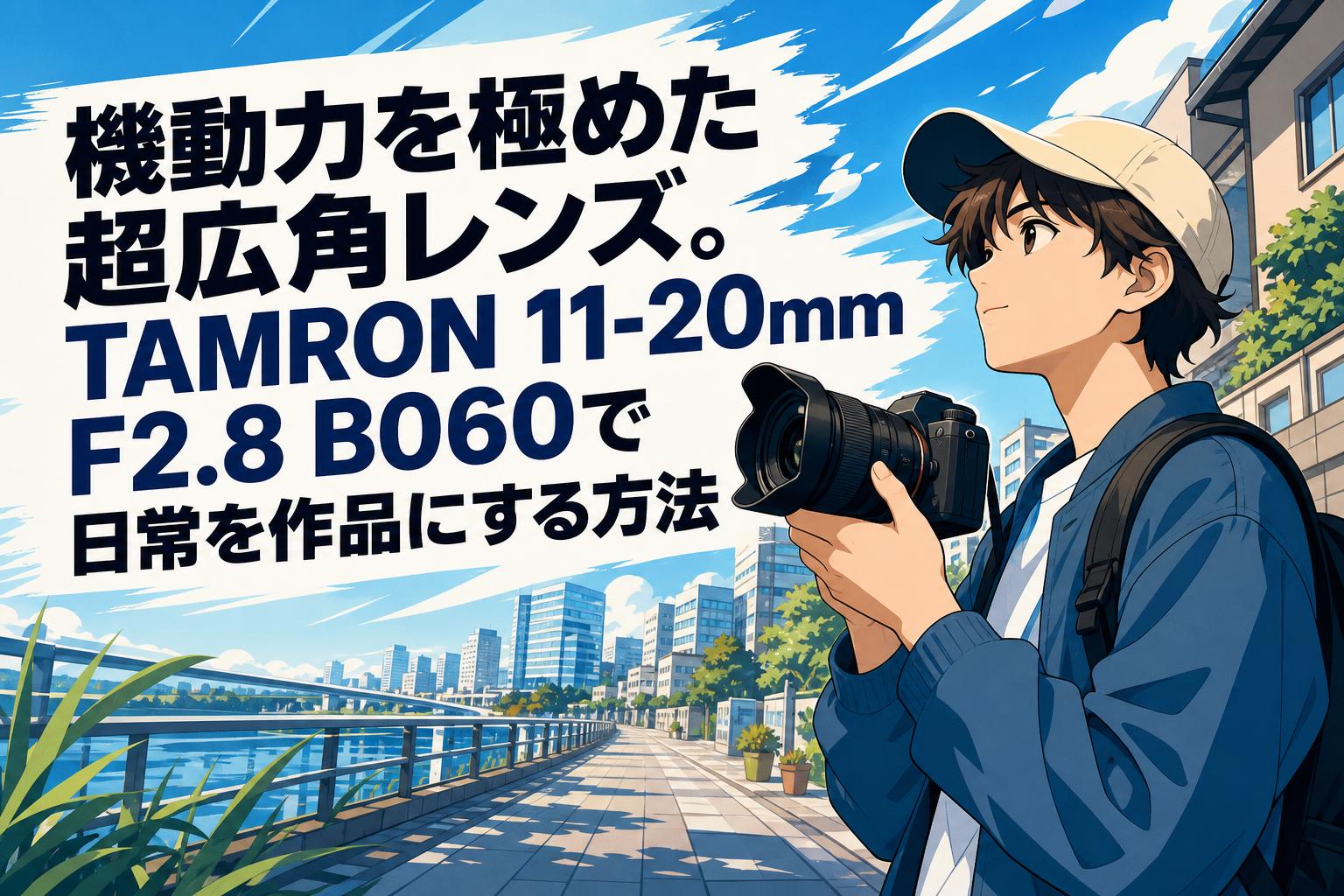 機動力を極めた超広角レンズ。TAMRON 11-20mm F2.8 B060で日常を作品に