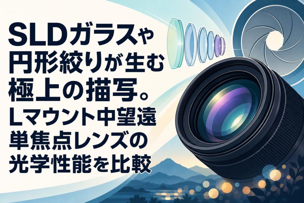 SLDガラスや円形絞りが生む極上の描写。Lマウント中望遠単焦点レンズの