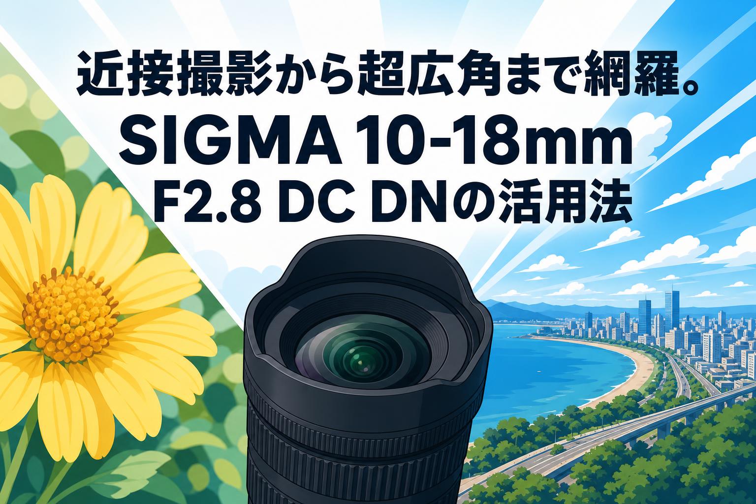 近接撮影から超広角まで網羅。SIGMA 10-18mm F2.8 DC DNの活用法