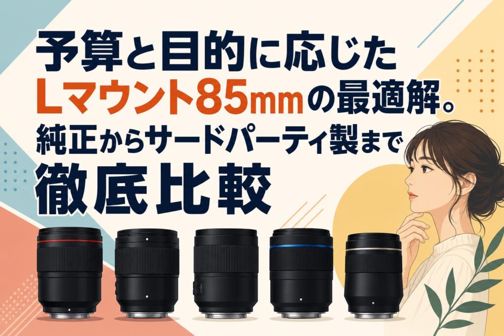 予算と目的に応じたLマウント85mmの最適解。純正からサードパーティ製