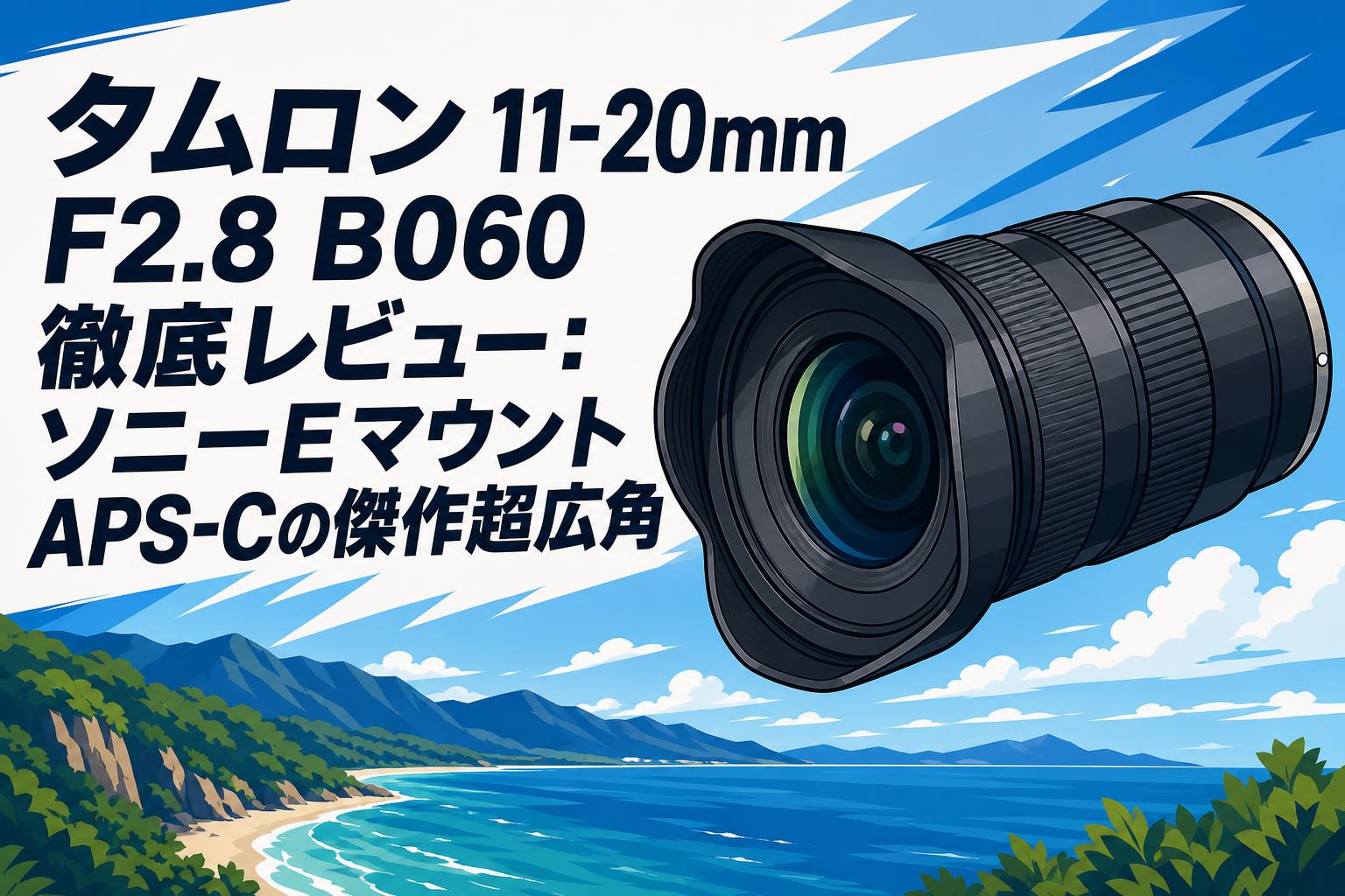 タムロン 11-20mm F2.8 B060 徹底レビュー：ソニーEマウントAPS-Cの