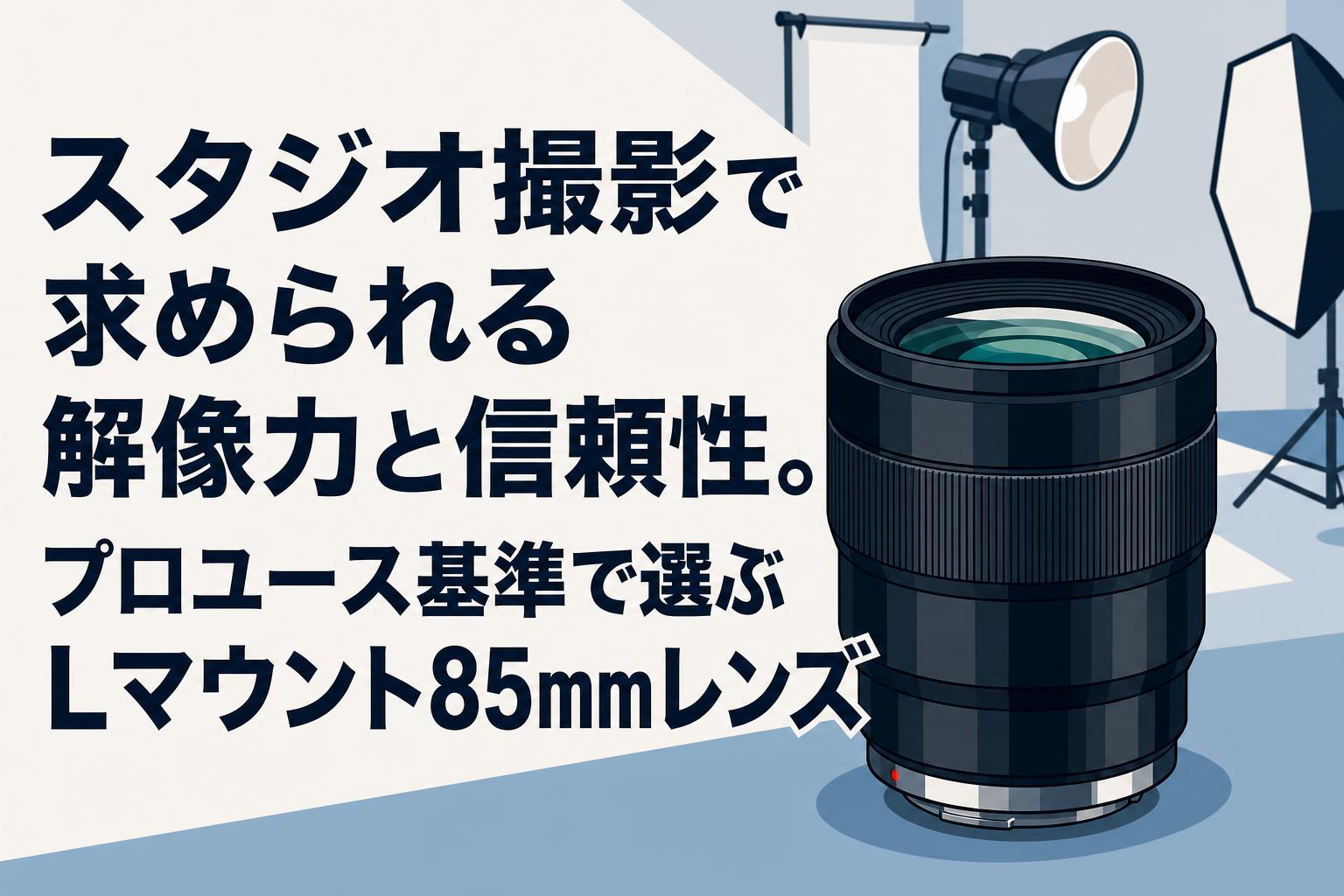 スタジオ撮影で求められる解像力と信頼性。プロユース基準で選ぶL