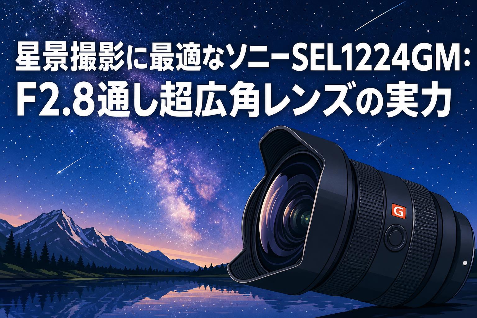 星景撮影に最適なソニーSEL1224GM：F2.8通し超広角レンズの実力