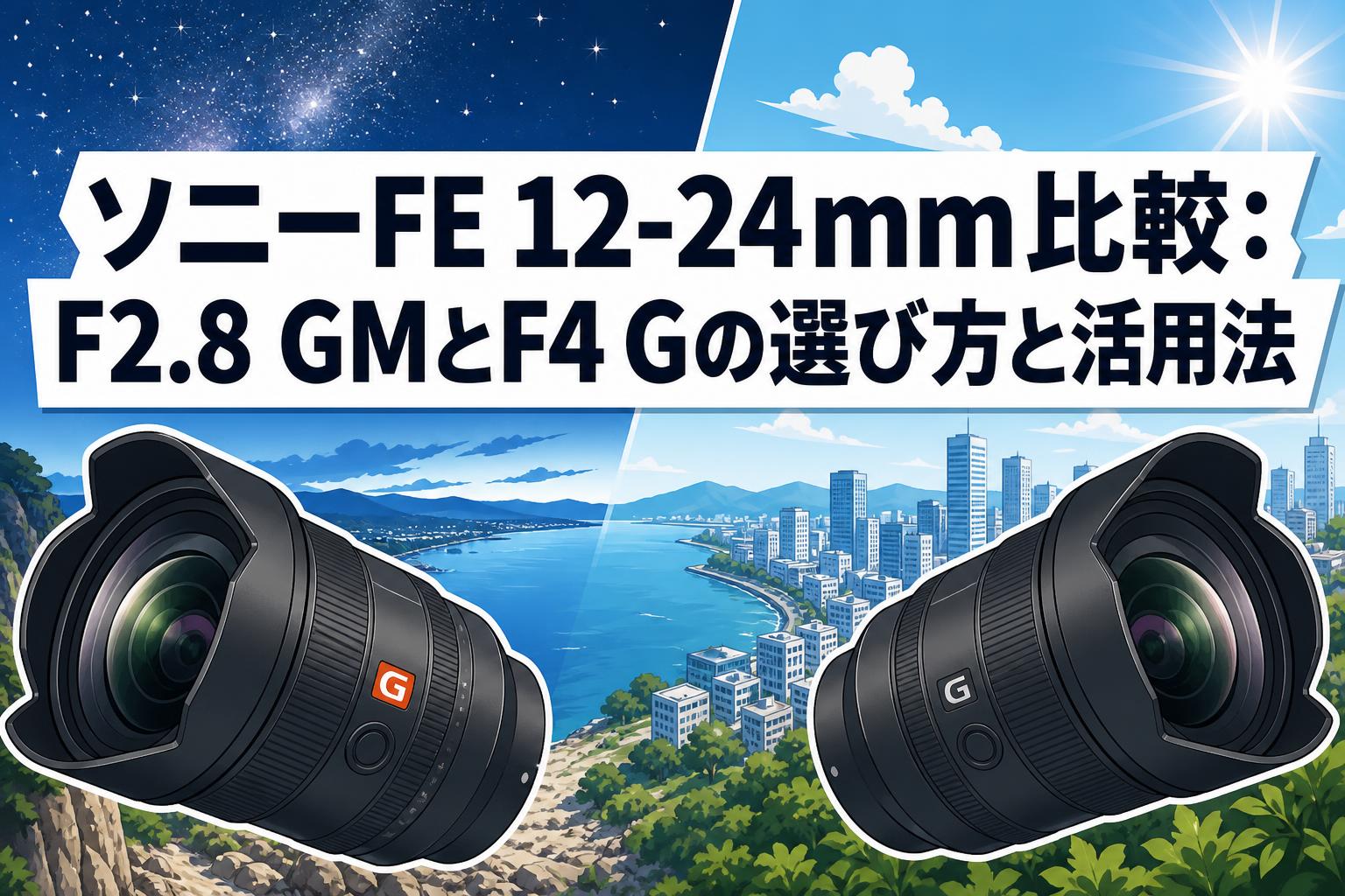ソニーFE 12-24mm比較：F2.8 GMとF4 Gの選び方と活用法 | PANDA TIMES