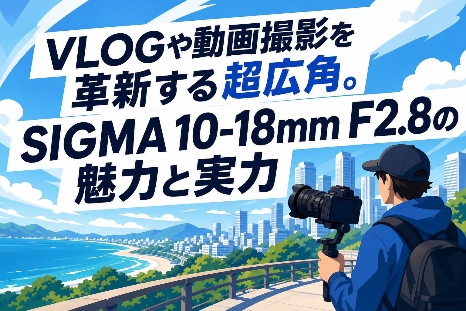 VLOGや動画撮影を革新する超広角。SIGMA 10-18mm F2.8の魅力と実力