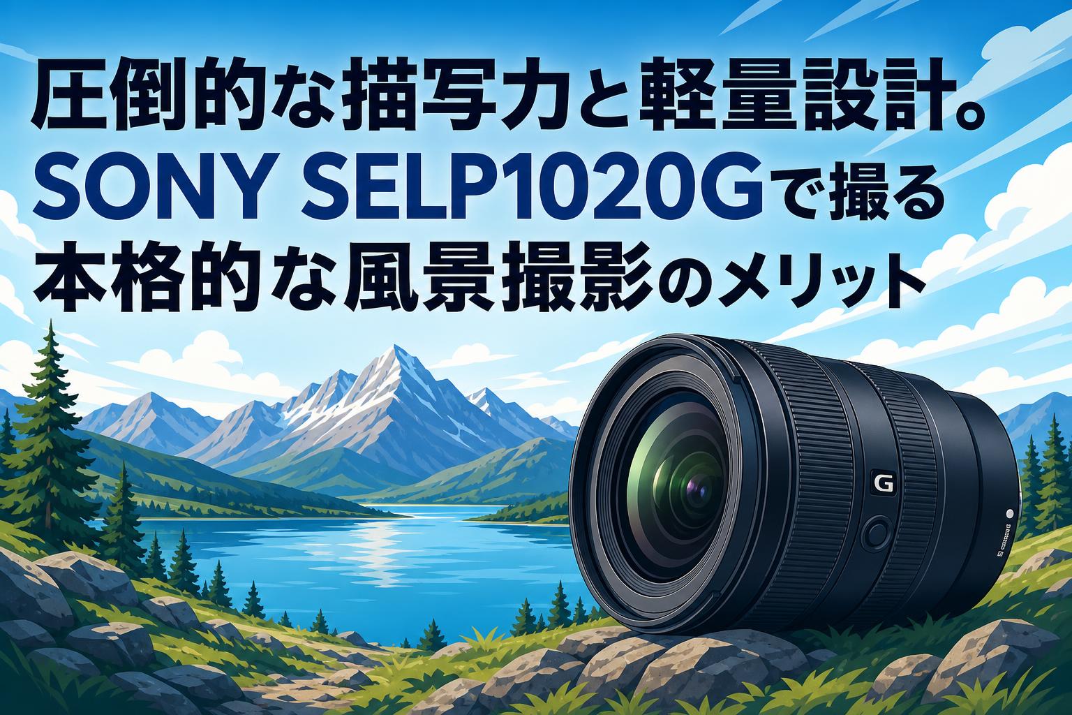 圧倒的な描写力と軽量設計。SONY SELP1020Gで撮る本格的な風景撮影の