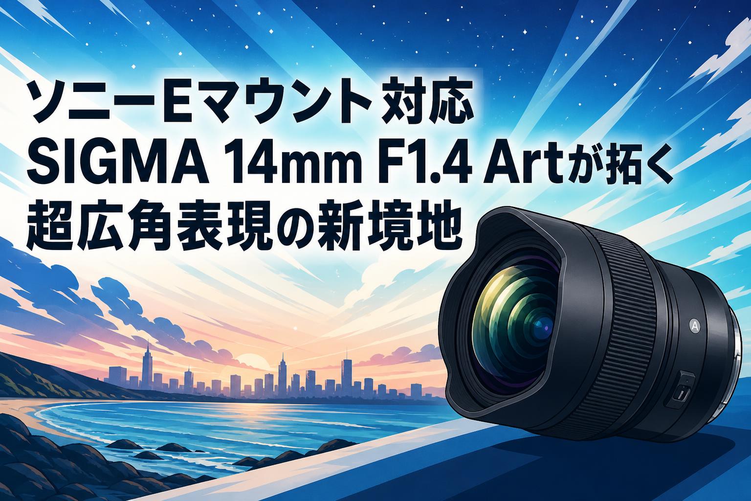 ソニーEマウント対応 SIGMA 14mm F1.4 Artが拓く超広角表現の新境地