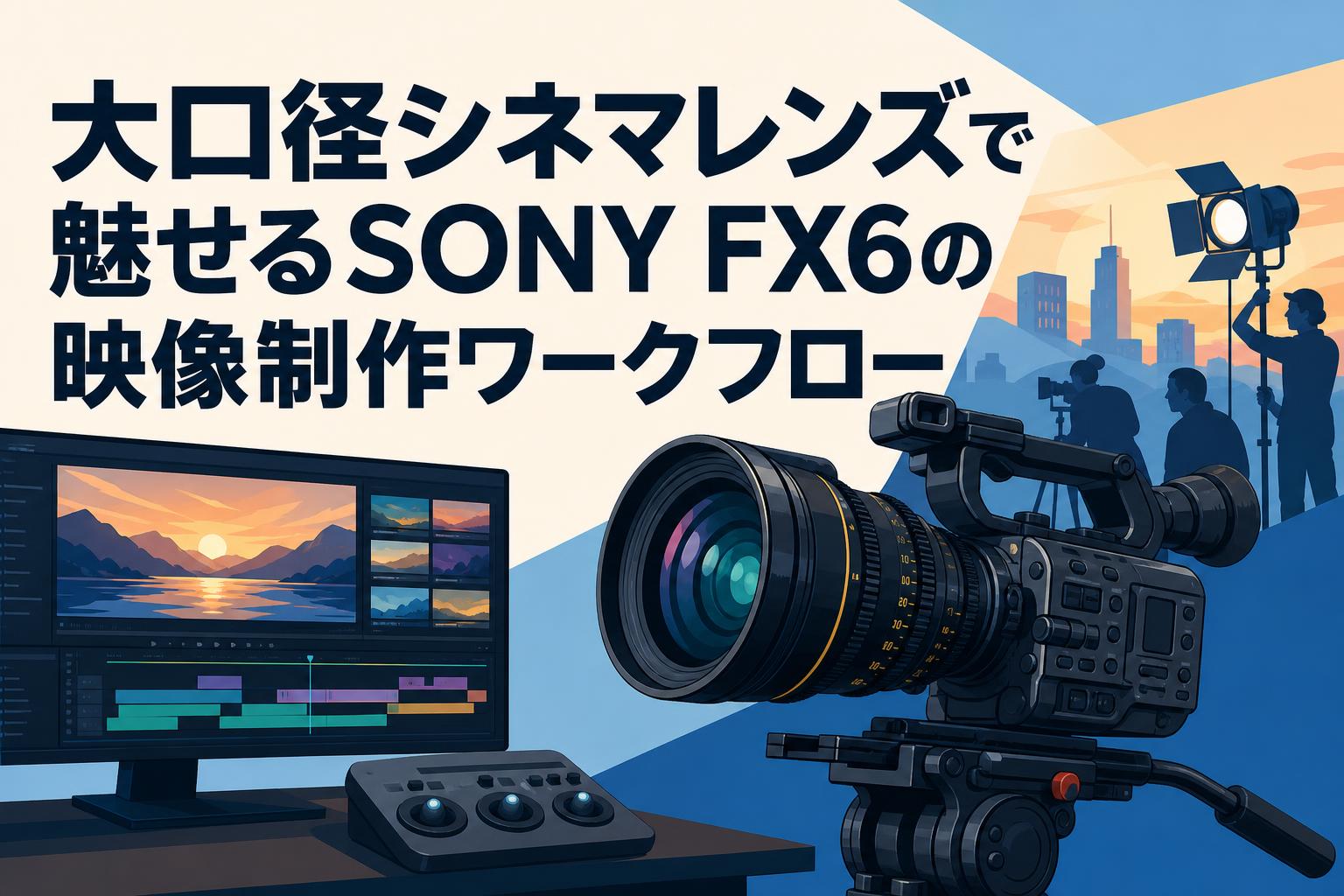大口径シネマレンズで魅せるSONY FX6の映像制作ワークフロー | PANDA