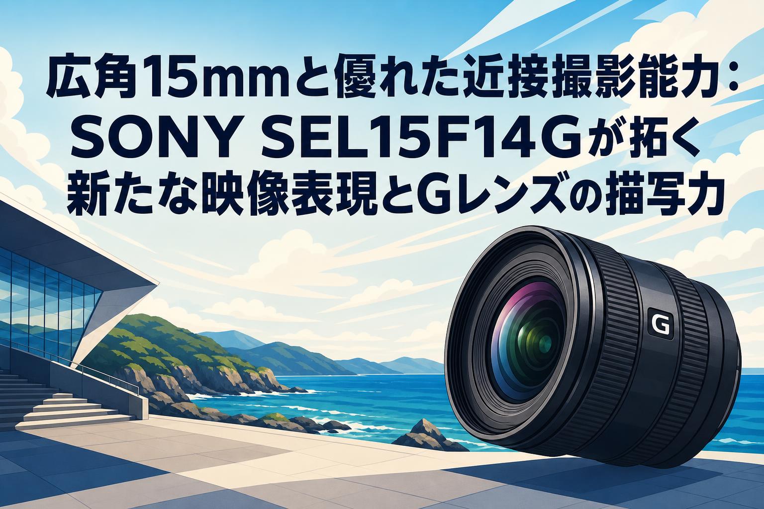 広角15mmと優れた近接撮影能力：SONY SEL15F14Gが拓く新たな映像表現と