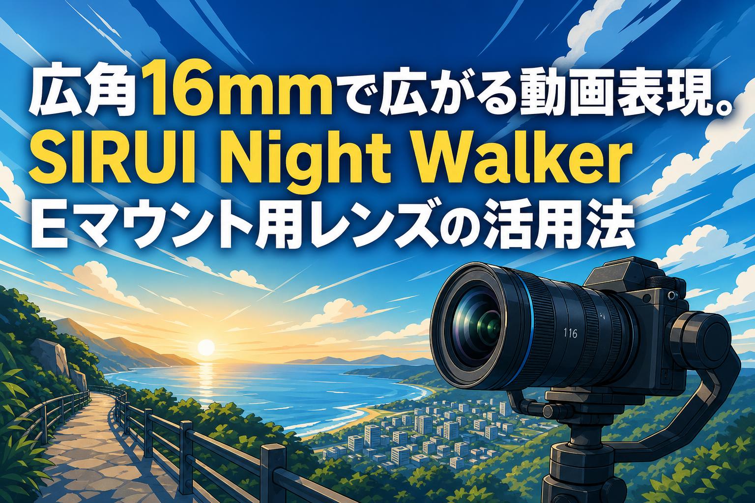 広角16mmで広がる動画表現。SIRUI Night Walker Eマウント用レンズの