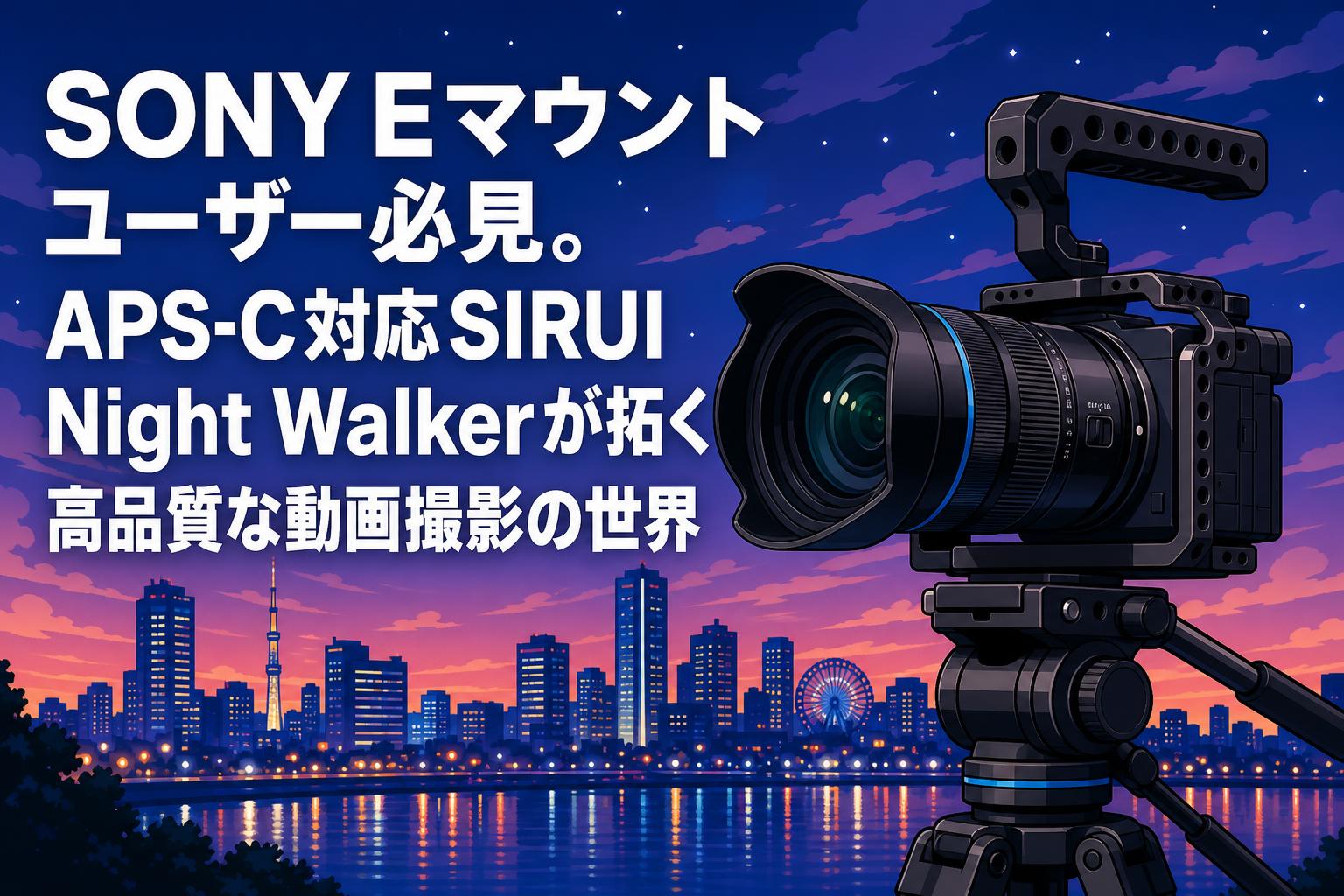 SONY Eマウントユーザー必見。APS-C対応SIRUI Night Walkerが拓く高