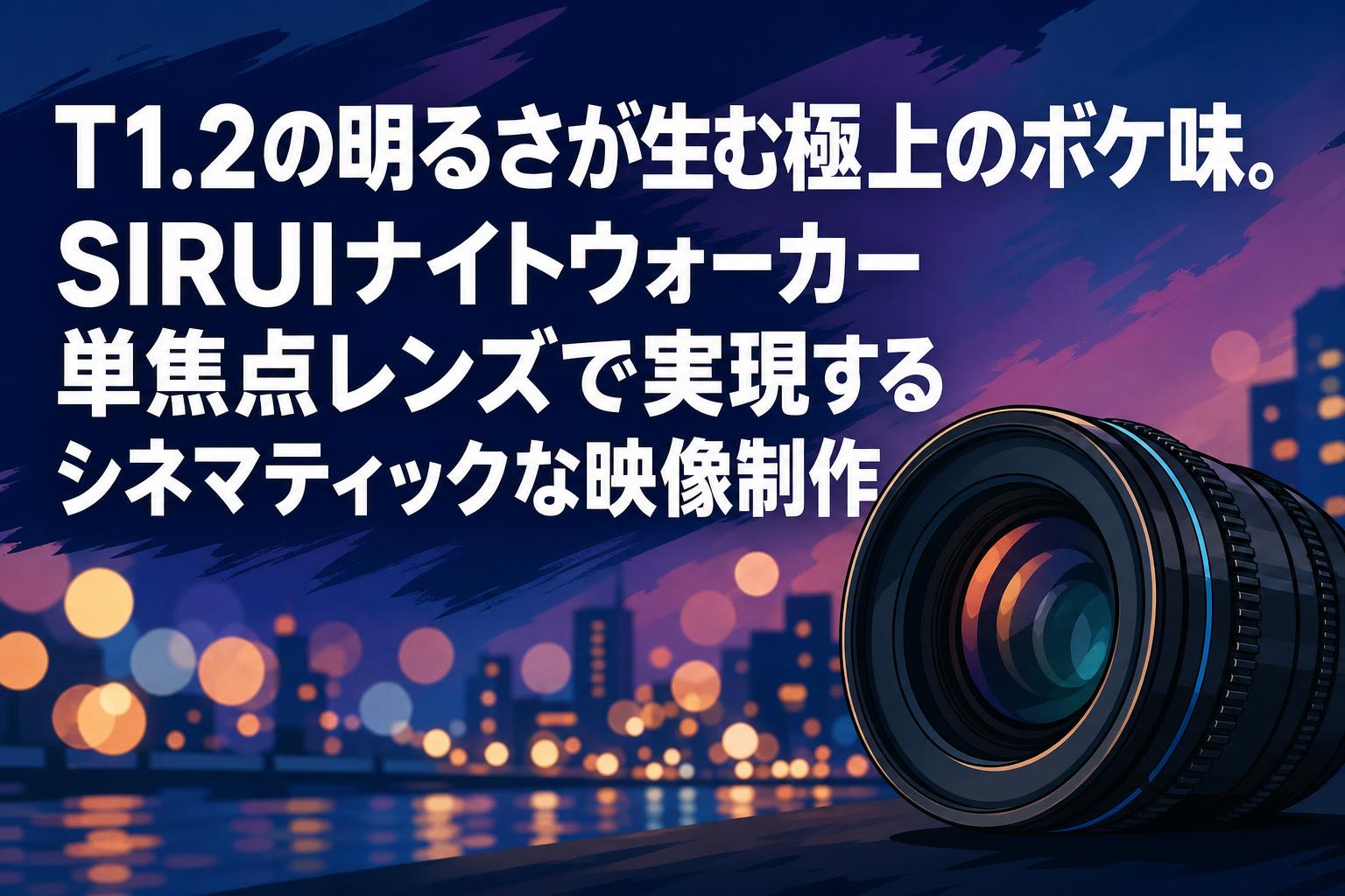 T1.2の明るさが生む極上のボケ味。SIRUIナイトウォーカー単焦点レンズ