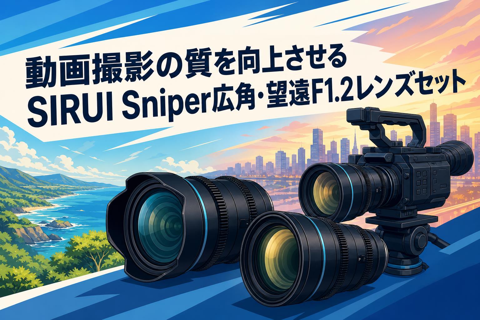 動画撮影の質を向上させるSIRUI Sniper広角・望遠F1.2レンズセット