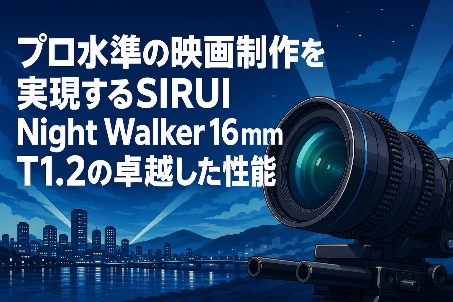 プロ水準の映画制作を実現するSIRUI Night Walker 16mm T1.2の卓越した