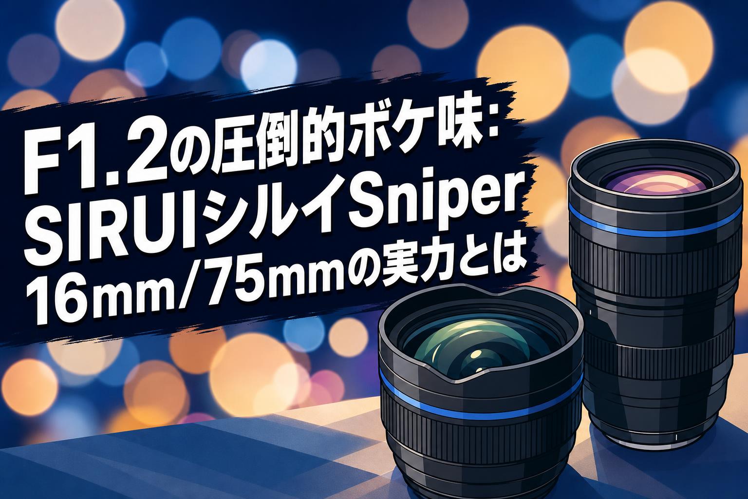 F1.2の圧倒的ボケ味：SIRUIシルイSniper 16mm/75mmの実力とは | PANDA