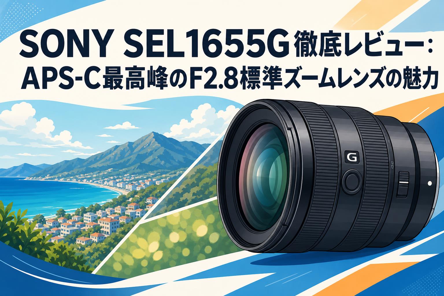 レンズ(ズーム) SONY SEL1655G F2.8 SONY SEL1655G徹底レビュー：APS-C最高峰のF2.8標準ズームレンズの魅力