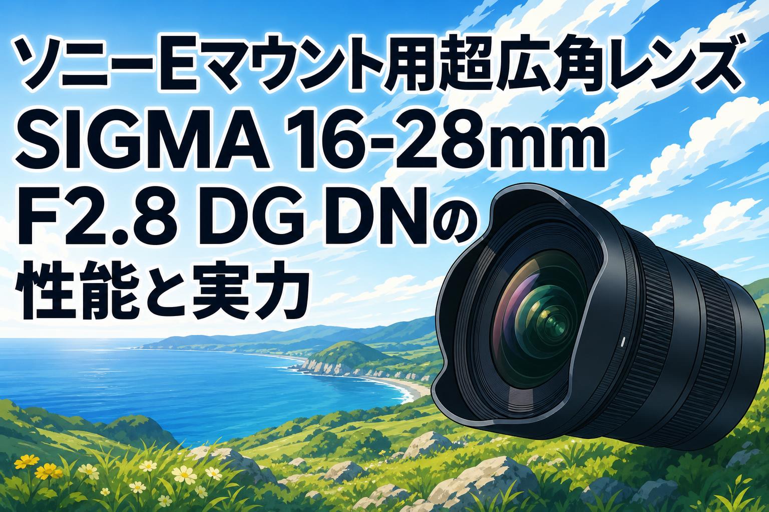 ソニーEマウント用超広角レンズ SIGMA 16-28mm F2.8 DG DNの性能と実力