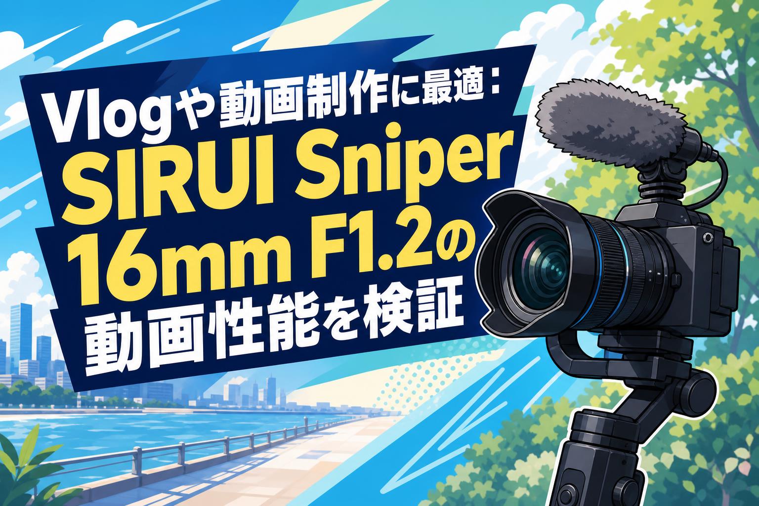 Vlogや動画制作に最適：SIRUI Sniper 16mm F1.2の動画性能を検証