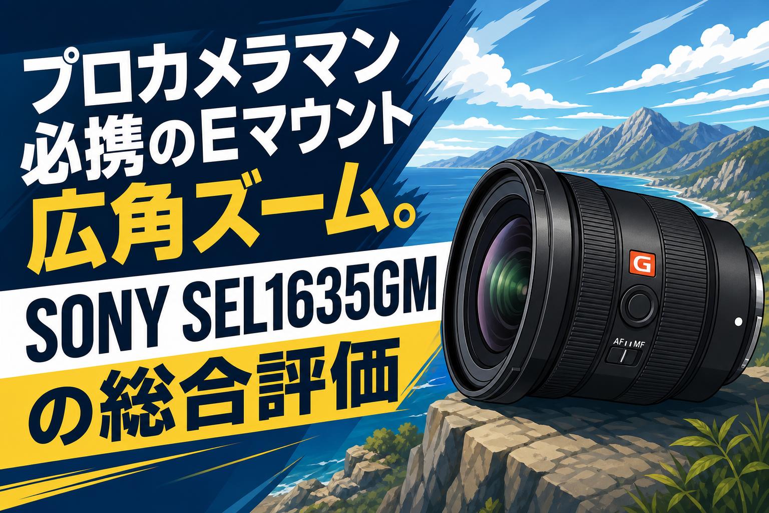 プロカメラマン必携のEマウント広角ズーム。SONY SEL1635GMの総合評価