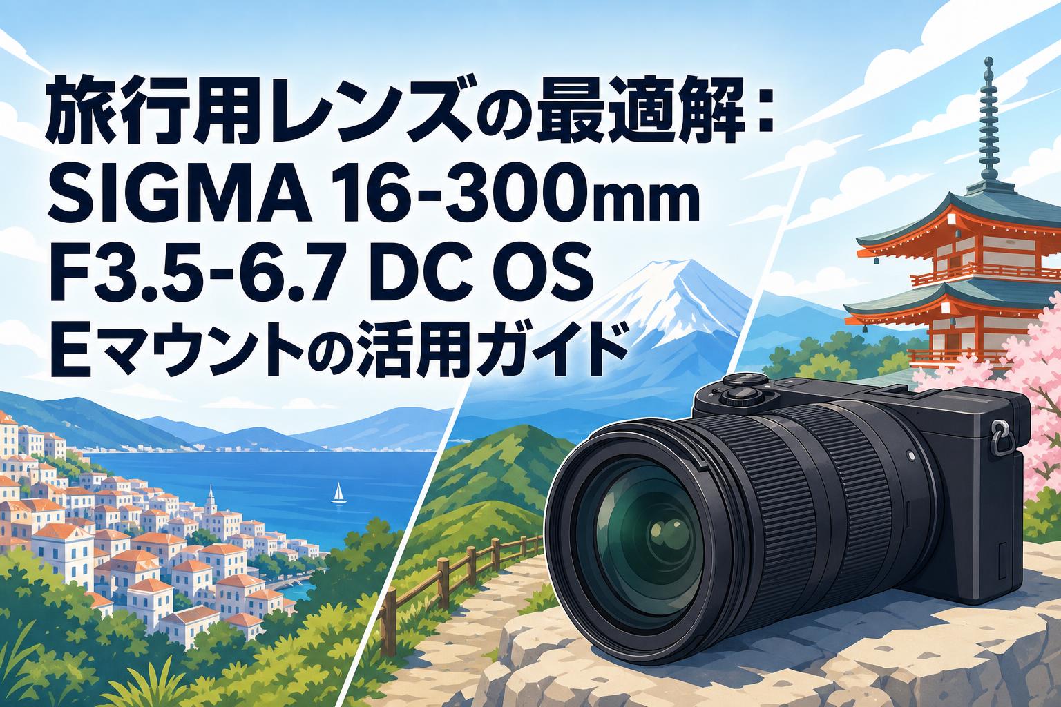 旅行用レンズの最適解：SIGMA 16-300mm F3.5-6.7 DC OS Eマウントの