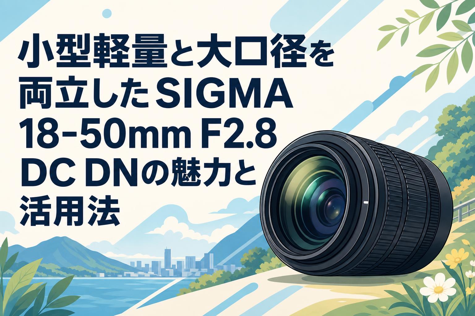 小型軽量と大口径を両立したSIGMA 18-50mm F2.8 DC DNの魅力と活用法