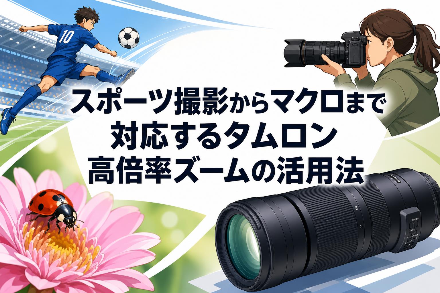 スポーツ撮影からマクロまで対応するタムロン高倍率ズームの活用法