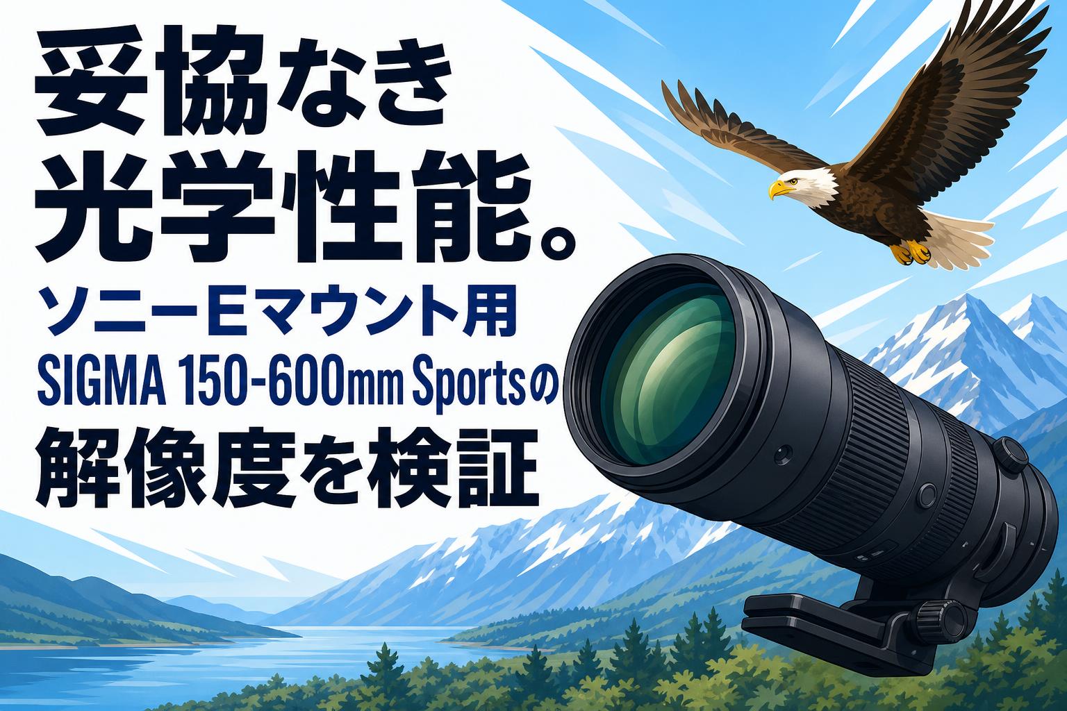 妥協なき光学性能。ソニーEマウント用SIGMA 150-600mm Sportsの解像度