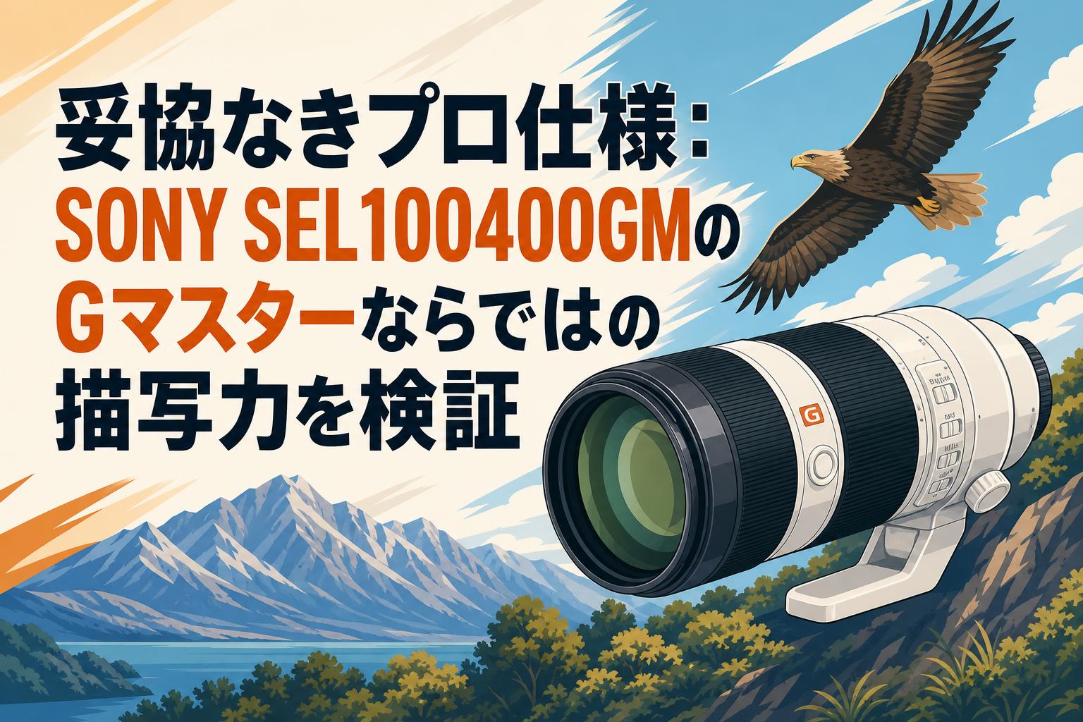 妥協なきプロ仕様：SONY SEL100400GMのGマスターならではの描写力を