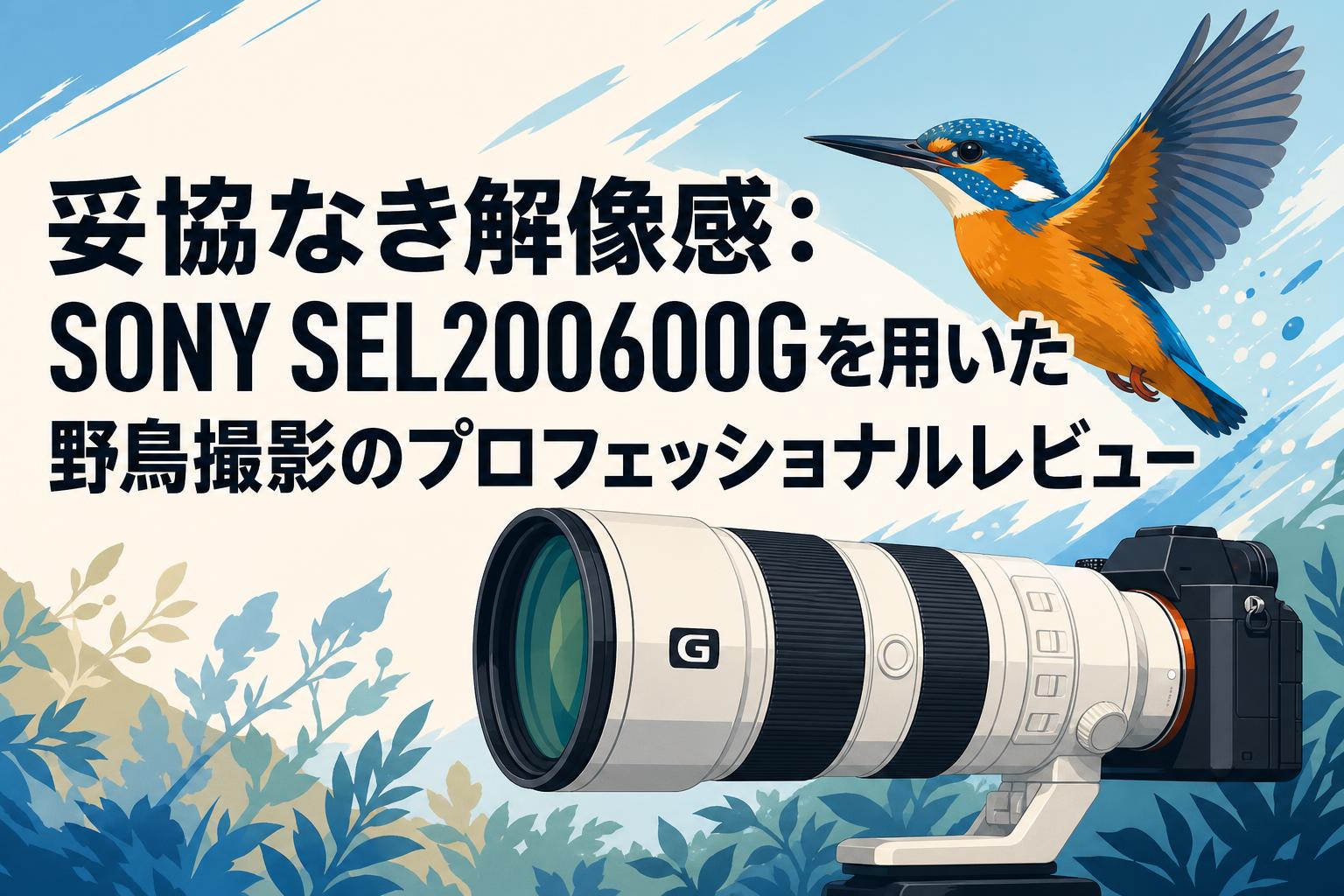 妥協なき解像感：SONY SEL200600Gを用いた野鳥撮影の