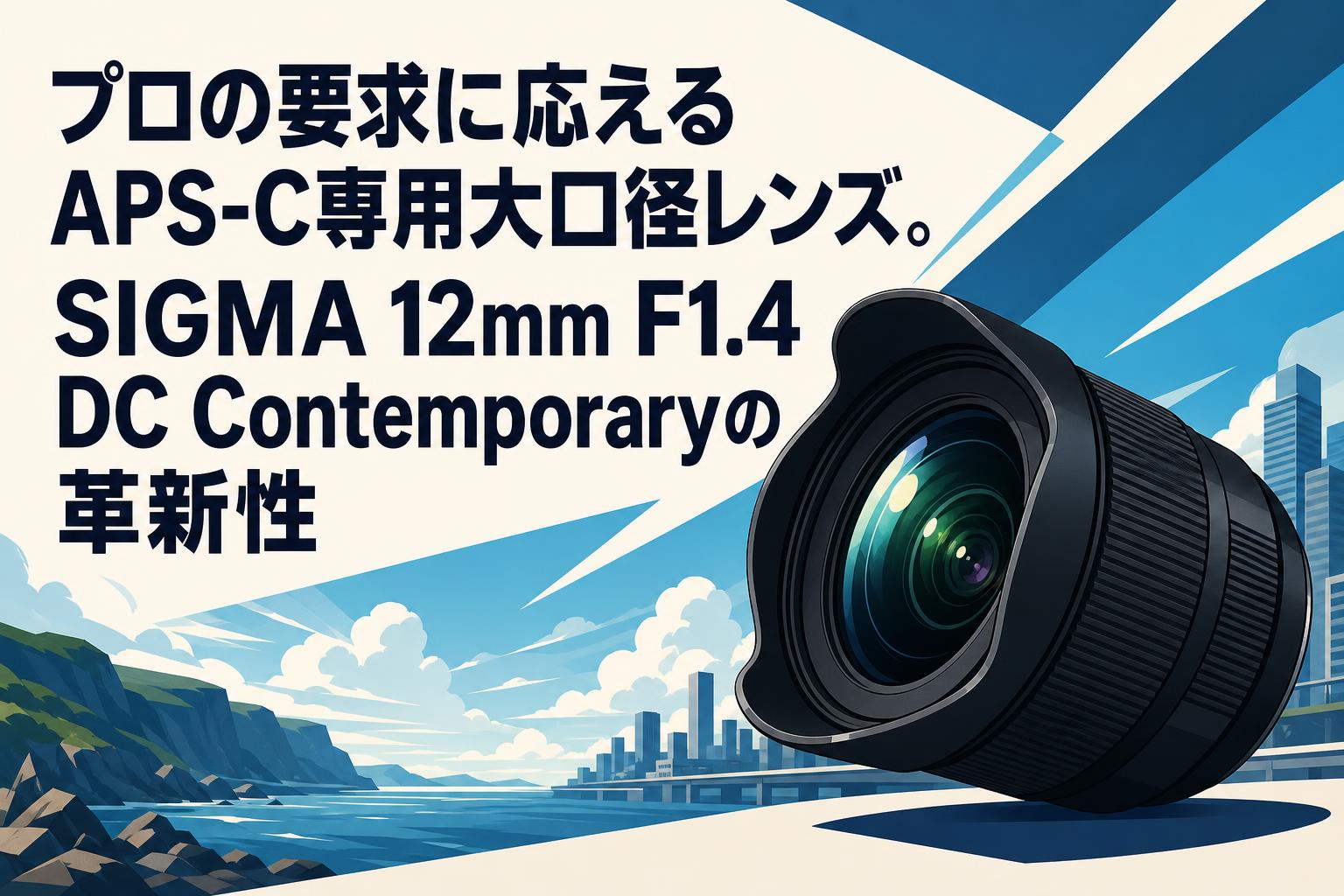 プロの要求に応えるAPS-C専用大口径レンズ。SIGMA 12mm F1.4 DC