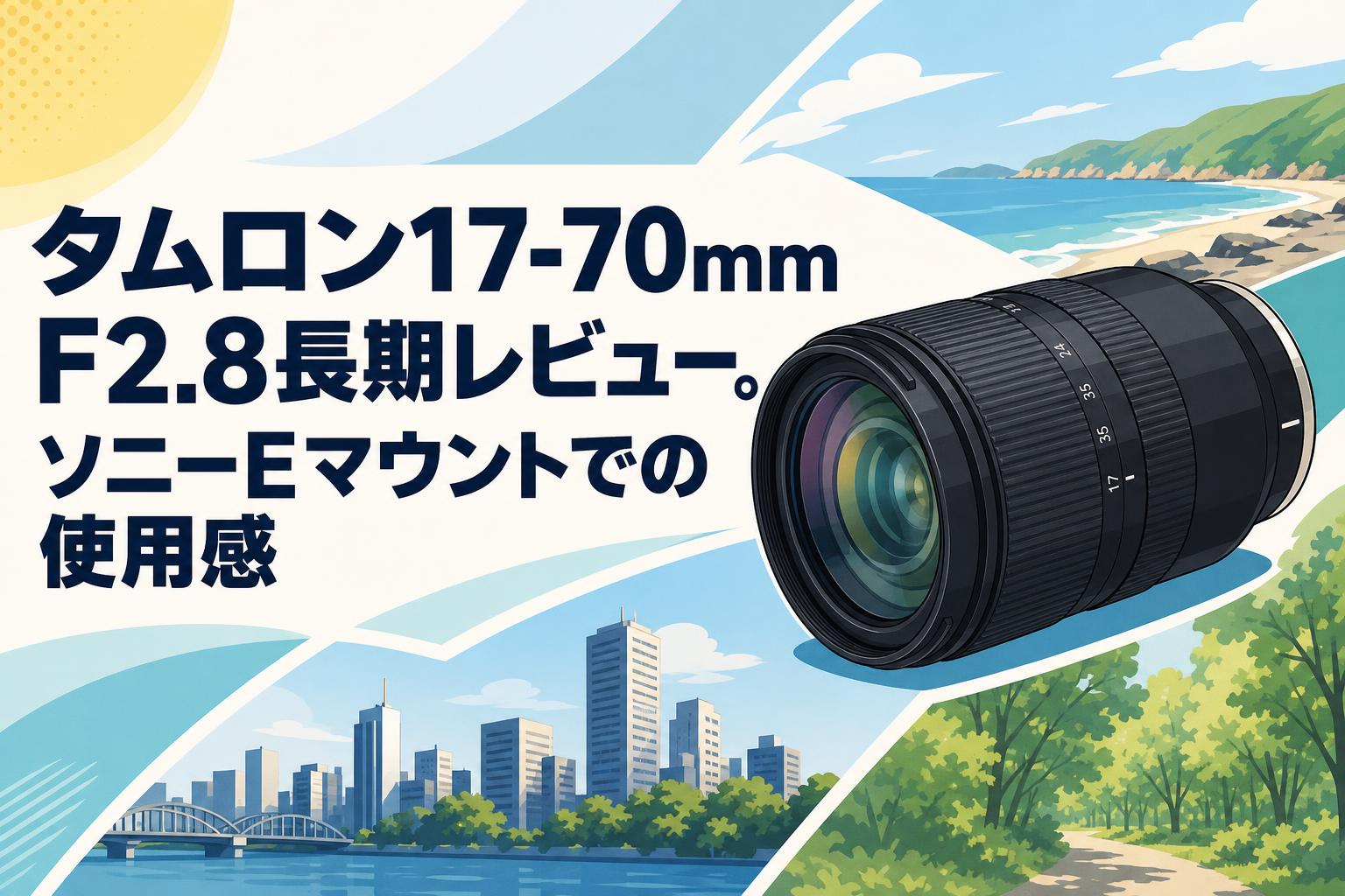 タムロン　17-70 f2.8 ソニ　α eマウント 良品 タムロン17-70mm F2.8長期レビュー。ソニーEマウントでの使用感