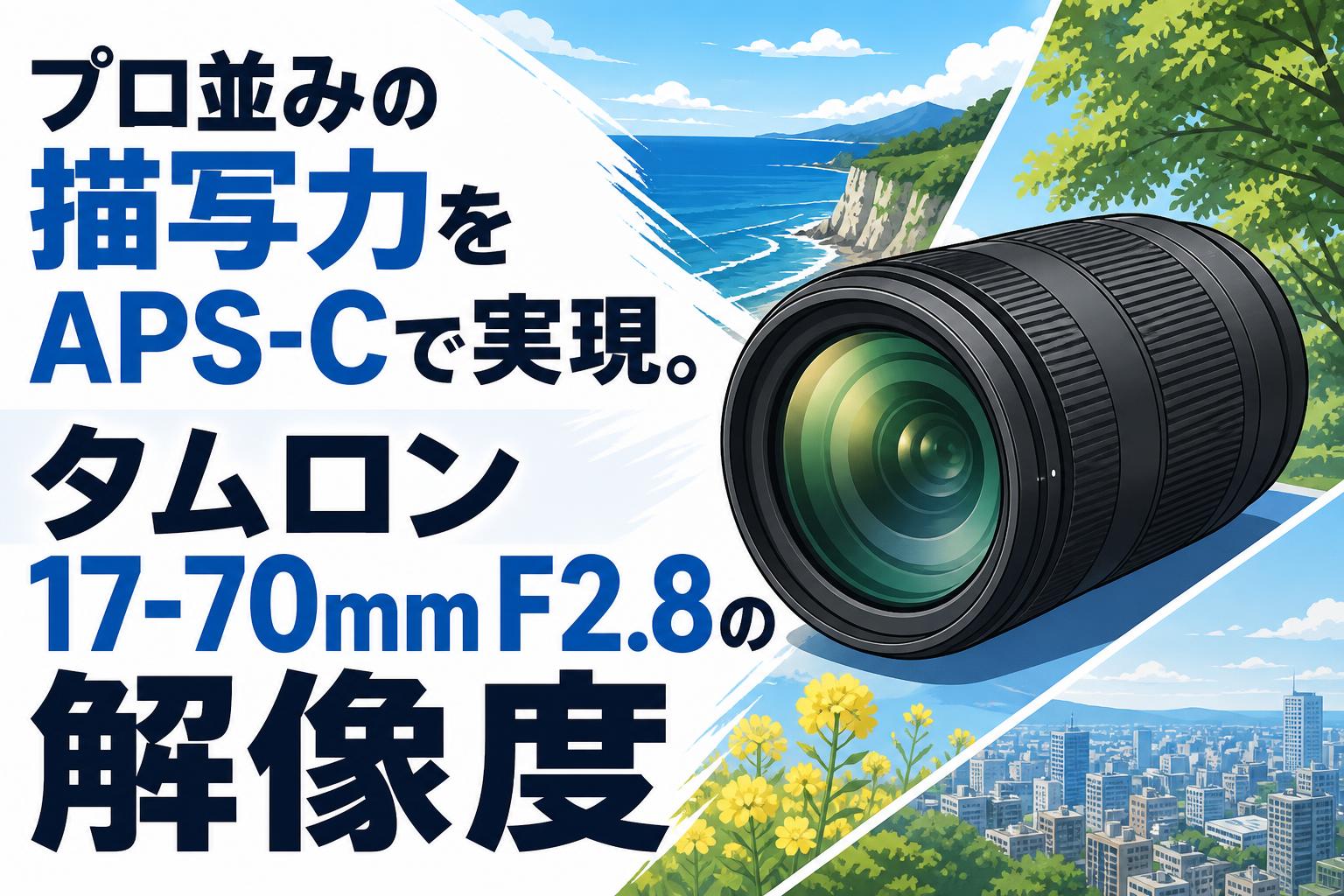 プロ並みの描写力をAPS-Cで実現。タムロン17-70mm F2.8の解像度