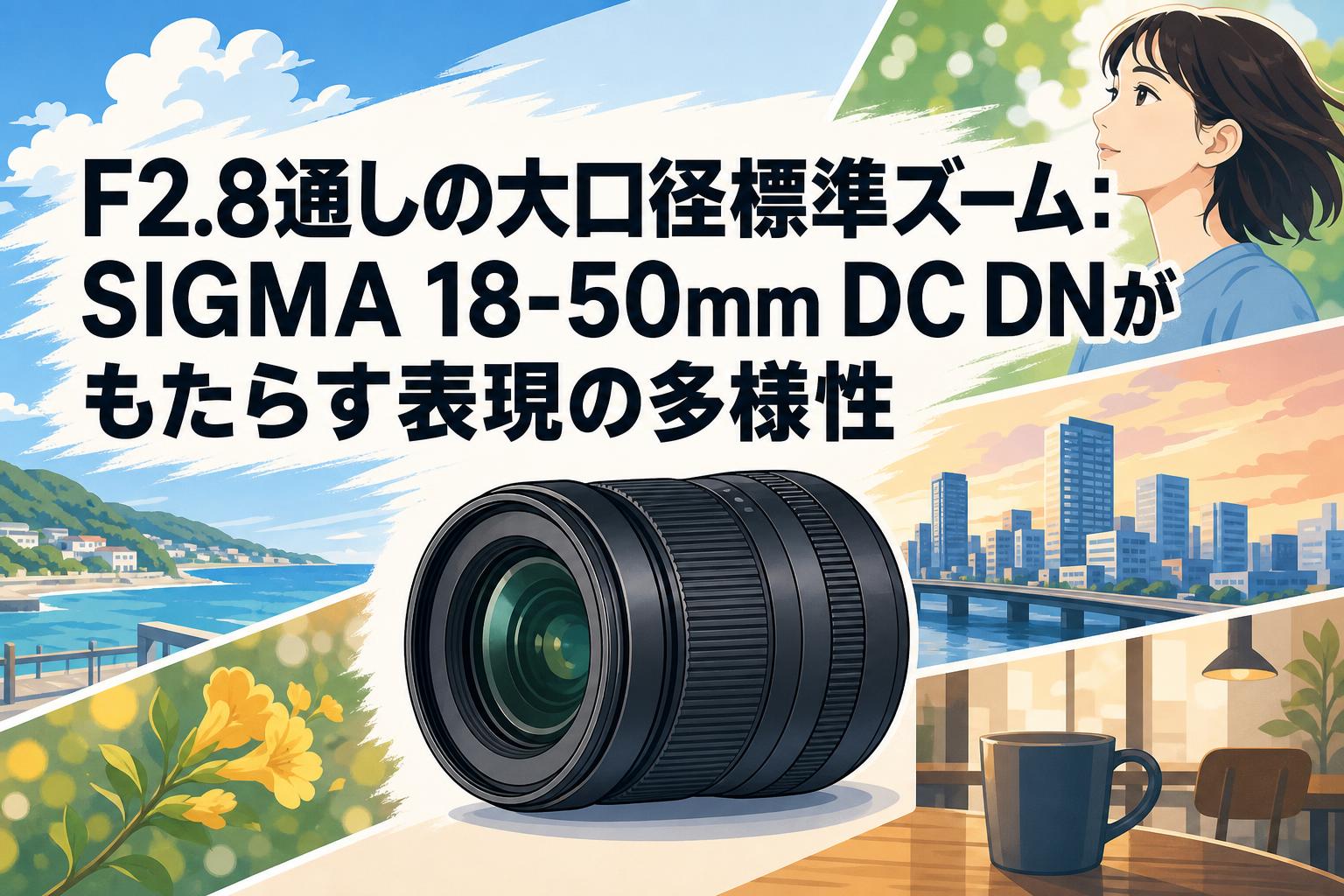 F2.8通しの大口径標準ズーム：SIGMA 18-50mm DC DNがもたらす表現の