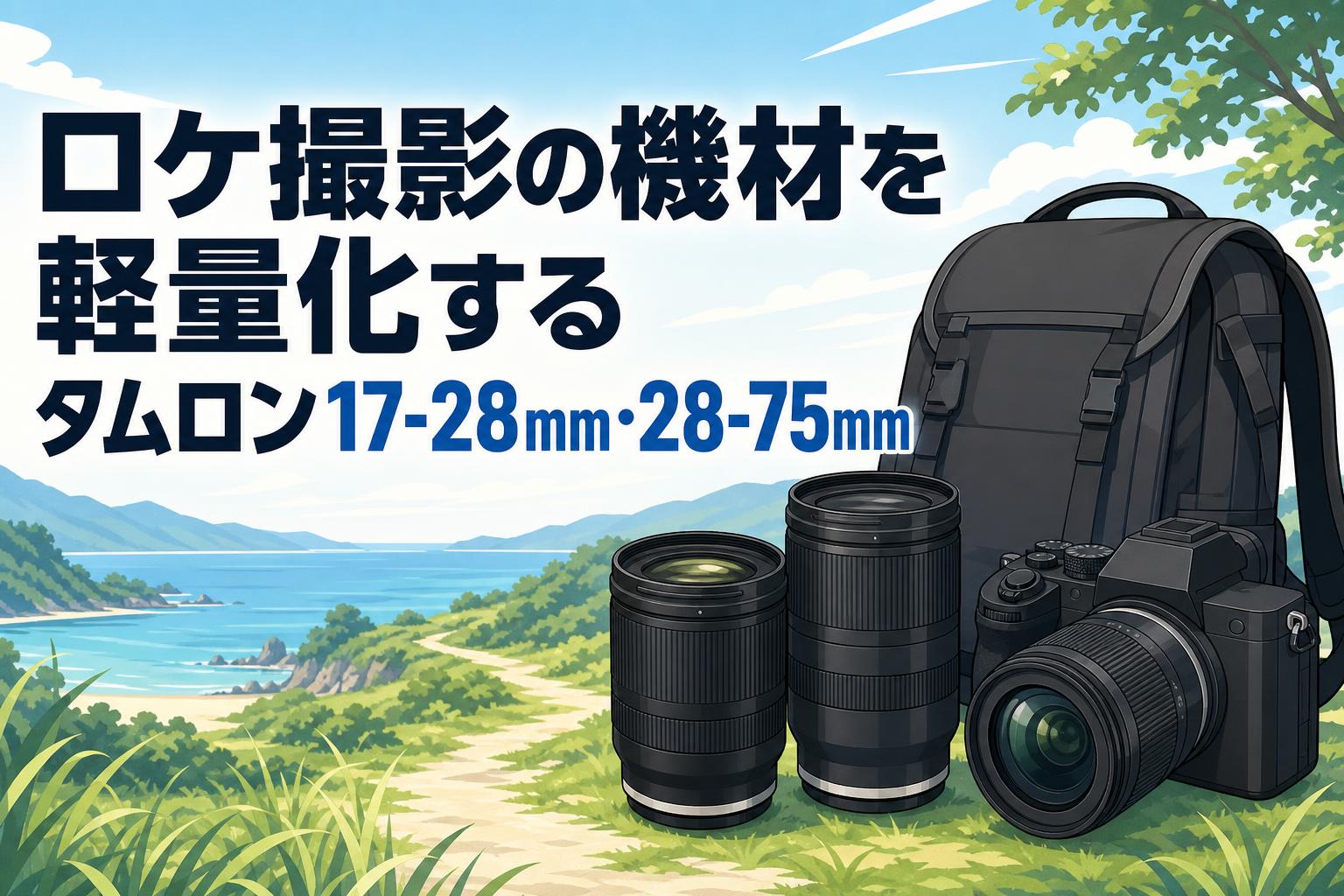 ロケ撮影の機材を軽量化するタムロン17-28mm・28-75mm | PANDA TIMES